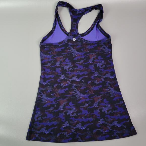 LULULEMON Cool Racerback II Mini Hounds Camo Emperor Blue Black M - Picture 4 of 6